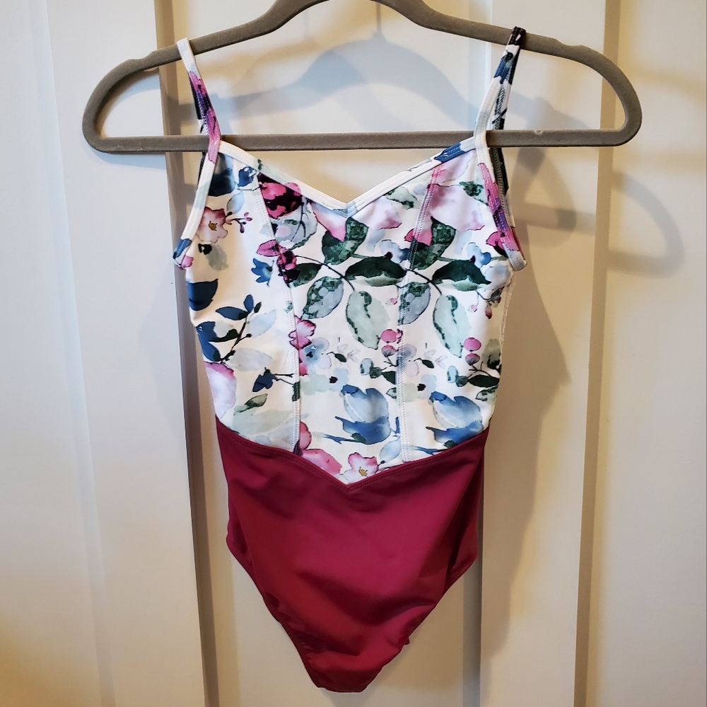 Danse De Paris Floral Leotard
